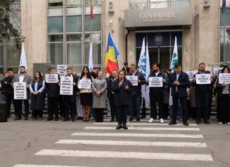 MAN a organizat „coridorul rușinii” în fața Guvernului: costurile cresc în toate domeniile, iar statul nu intervine